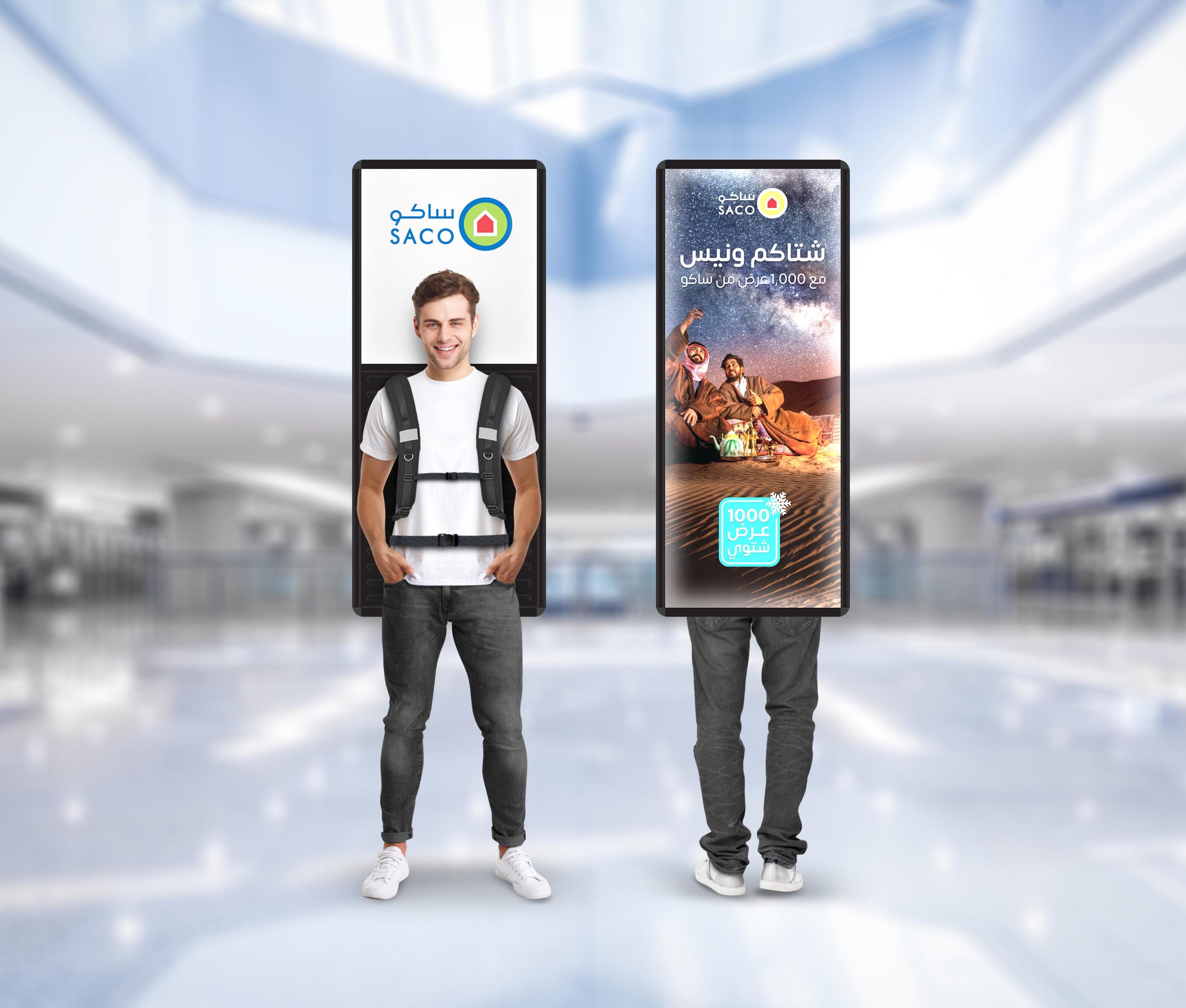Full length portrait of a cheery young man in volunteer t-shirt showing ok gesture and looking at camera isolated over white background
