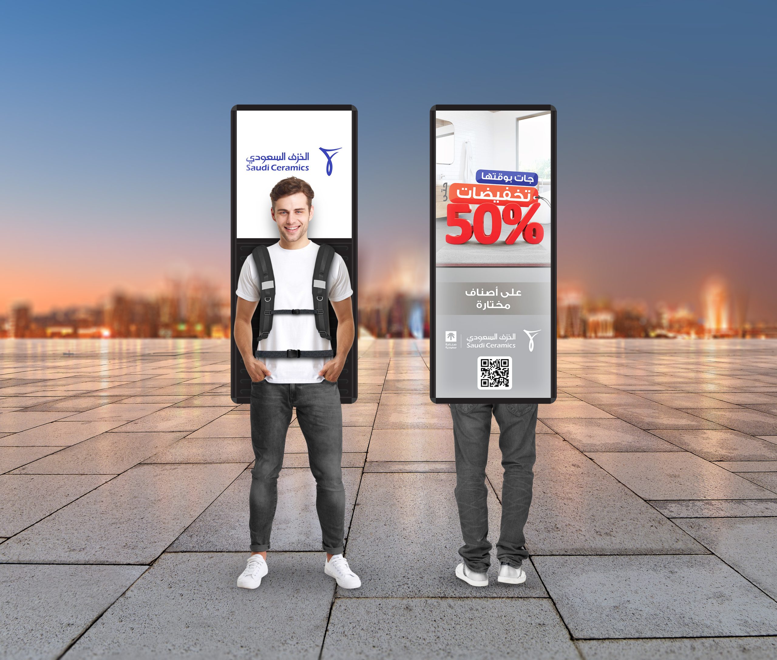 Full length portrait of a cheery young man in volunteer t-shirt showing ok gesture and looking at camera isolated over white background